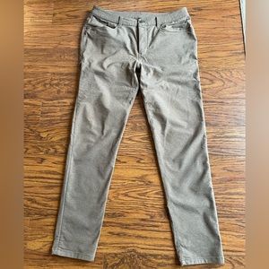 Lululemon ABC Slim Pants. Brown/Tan color. 34” x 33”